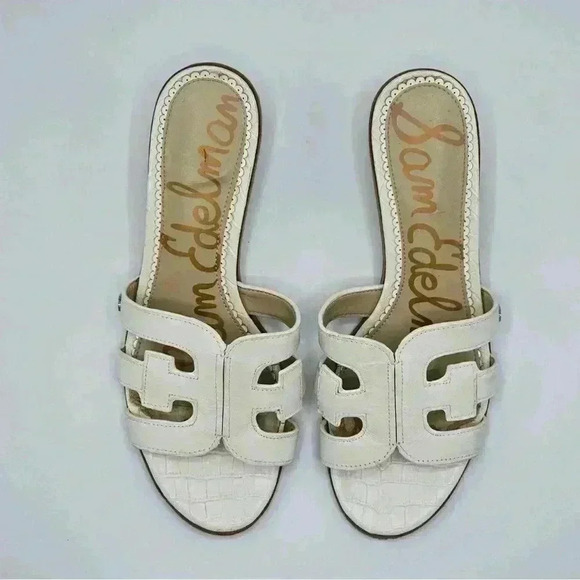 Sam Edelman white sandals, 7 1/2 - Picture 3 of 9